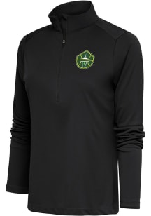 Antigua Seattle Storm Womens Grey Tribute Qtr Zip Pullover