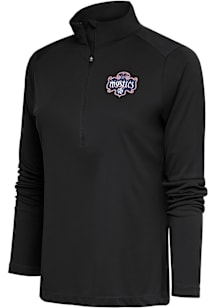 Antigua Washington Mystics Womens Grey Tribute Qtr Zip Pullover