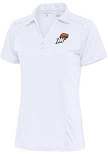 Antigua Phoenix Mercury Womens White Tribute Short Sleeve Polo Shirt