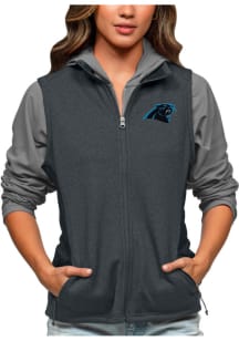Antigua Carolina Panthers Womens Charcoal Course Vest