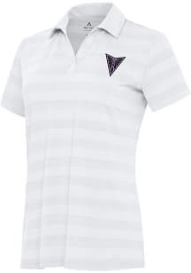 Antigua Golden State Valkyries Womens White Tunnel Short Sleeve Polo Shirt