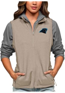 Antigua Carolina Panthers Womens Oatmeal Course Vest