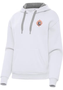 Antigua Connecticut Sun Womens White Victory Hooded Sweatshirt