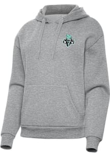 Antigua New York Liberty Womens Grey Victory Hooded Sweatshirt