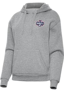 Antigua Washington Mystics Womens Grey Victory Hooded Sweatshirt