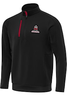 Antigua East Stroudsburg Warriors Mens Black Generation Long Sleeve Qtr Zip Pullover