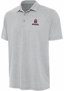 Antigua East Stroudsburg Warriors Mens Grey Scheme Short Sleeve Polo