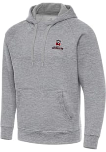 Antigua East Stroudsburg Warriors Mens Grey Victory Long Sleeve Hoodie
