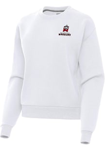 Antigua East Stroudsburg Warriors Womens White Victory Crew Sweatshirt