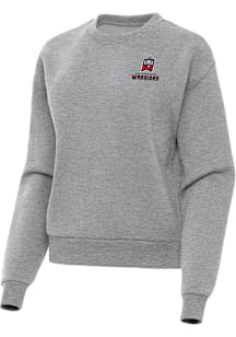 Antigua East Stroudsburg Warriors Womens Grey Victory Crew Sweatshirt