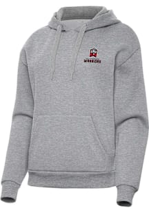 Antigua East Stroudsburg Warriors Womens Grey Victory Hooded Sweatshirt