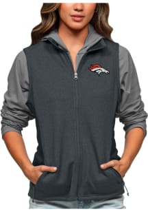 Antigua Denver Broncos Womens Charcoal Course Vest