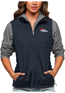 Antigua Denver Broncos Womens Navy Blue Course Vest