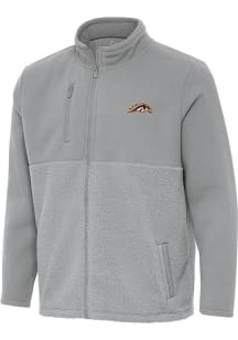 Mens Western Michigan Broncos Grey Antigua Daily Fused Medium Weight Jacket