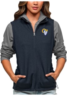 Antigua Los Angeles Rams Womens Navy Blue Course Vest