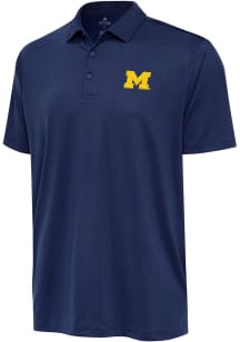 Michigan Wolverines Navy Blue Antigua Ellipse Big and Tall Polo