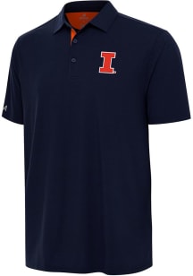 Mens Illinois Fighting Illini  Antigua Era Short Sleeve Polo Shirt