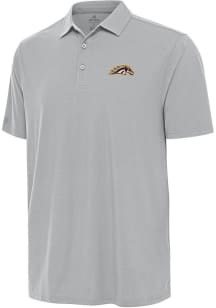 Antigua Western Michigan Broncos Mens Grey Era Short Sleeve Polo