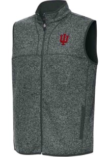 Mens Indiana Hoosiers Grey Antigua Fortune Vest