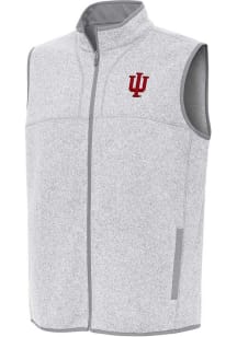 Mens Indiana Hoosiers Grey Antigua Fortune Vest