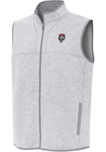 Antigua New Mexico Lobos Mens Grey Fortune Sleeveless Jacket