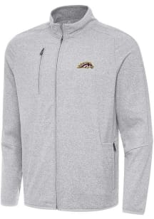 Mens Western Michigan Broncos Grey Antigua Hold Up Light Weight Jacket