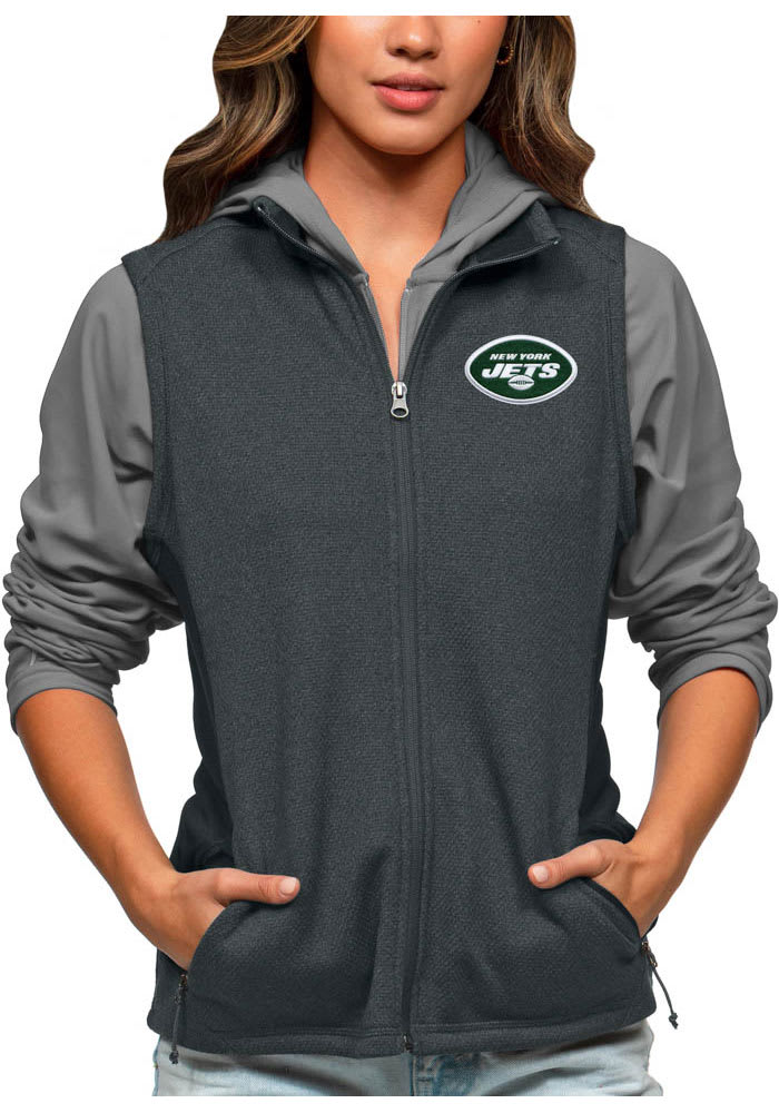 New York Jets Antigua Women's Course Full-Zip Jacket - Oatmeal