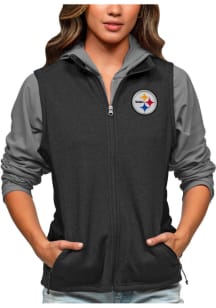 Antigua Pittsburgh Steelers Womens Black Course Vest