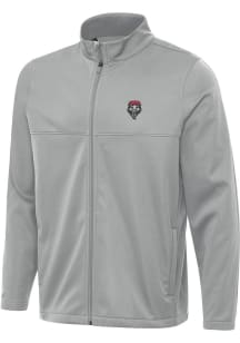 Antigua New Mexico Lobos Mens Grey Links 2 Light Weight Jacket