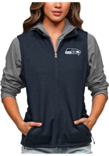 Antigua Seattle Seahawks Womens Navy Blue Course Vest