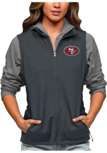 Antigua San Francisco 49ers Womens Charcoal Course Vest