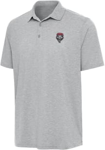 Antigua New Mexico Lobos Mens Grey Par 3 Short Sleeve Polo