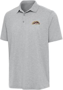 Antigua Western Michigan Broncos Mens Grey Par 3 Short Sleeve Polo