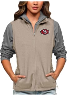 Antigua San Francisco 49ers Womens Oatmeal Course Vest