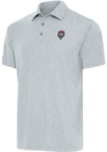 Antigua New Mexico Lobos Grey Par 3 Big and Tall Polo