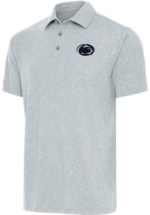 Penn State Nittany Lions Grey Antigua Par 3 Big and Tall Polo