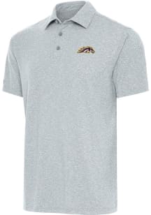 Antigua Western Michigan Broncos Grey Par 3 Big and Tall Polo