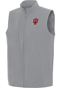 Mens Indiana Hoosiers Grey Antigua Regard Vest