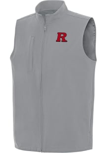 Mens Rutgers Scarlet Knights Grey Antigua Regard Vest