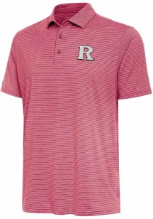 Mens Rutgers Scarlet Knights Red Antigua Scheme Short Sleeve Polo Shirt