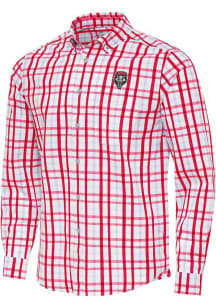 Antigua New Mexico Lobos Mens  Tending Long Sleeve Dress Shirt