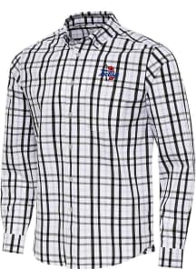 Antigua Tulsa Golden Hurricane Mens Black Tending Long Sleeve Dress Shirt