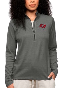 Antigua Tampa Bay Womens Charcoal Epic 1/4 Zip Pullover