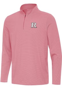 Mens Rutgers Scarlet Knights  Antigua Twine Qtr Zip Pullover