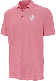 Mens Indiana Hoosiers  Antigua Twine Short Sleeve Polo Shirt