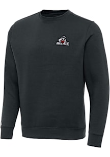Antigua New Mexico State Aggies Mens Charcoal Victory Long Sleeve Crew Sweatshirt