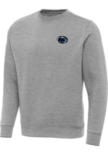 Grey Penn State Nittany Lions Antigua Mens Victory Big and Tall Crew Sweatshirt