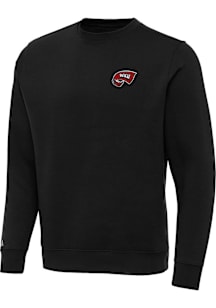 Antigua Western Kentucky Hilltoppers Mens Black Victory Big and Tall Crew Sweatshirt