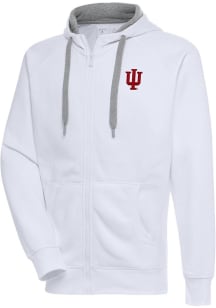 White Indiana Hoosiers Antigua Mens Victory Big and Tall Light Weight Jacket