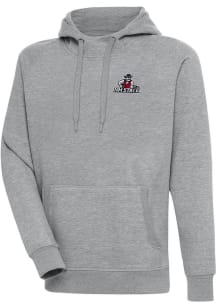 Antigua New Mexico State Aggies Mens Grey Victory Long Sleeve Hoodie